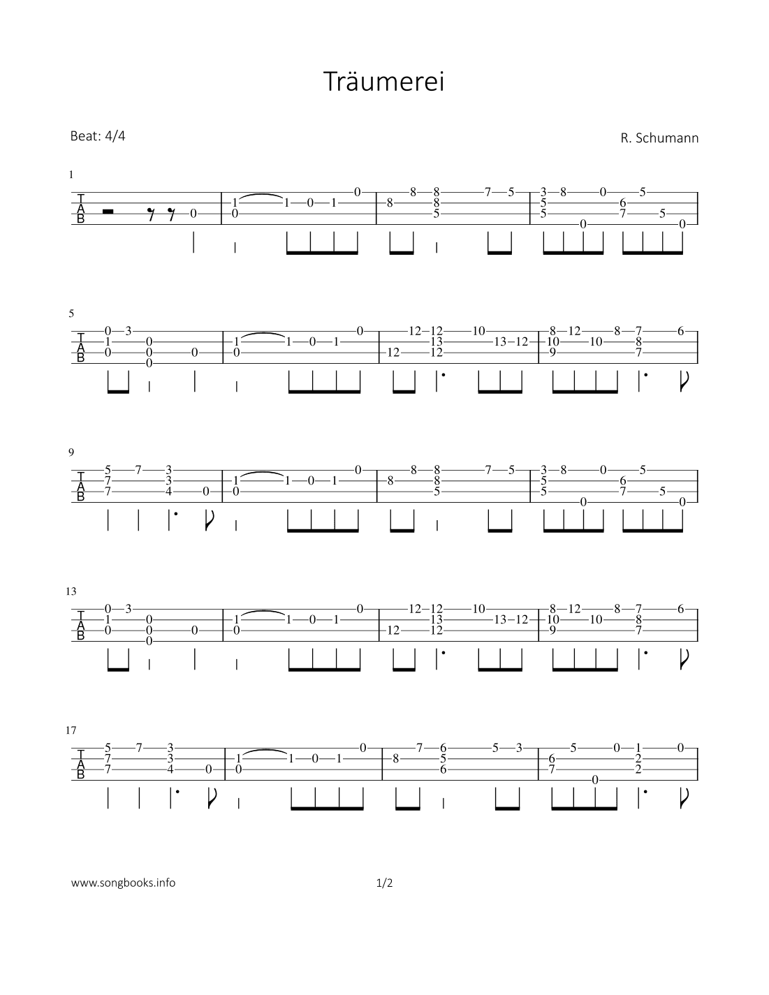 Träumerei (arr. Bettina Schipp)