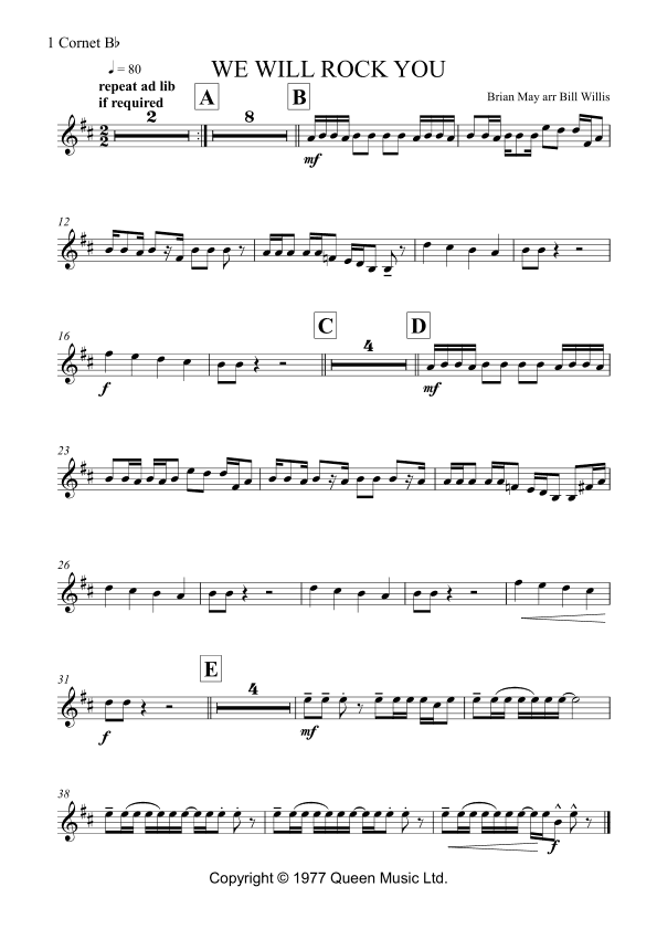 We Will Rock You (arr. Bill Willis)