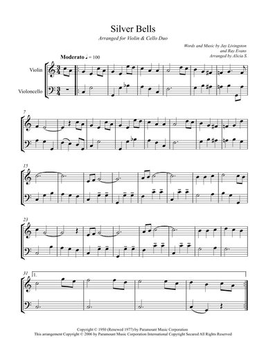 Silver Bells (arr. Alicia S.)