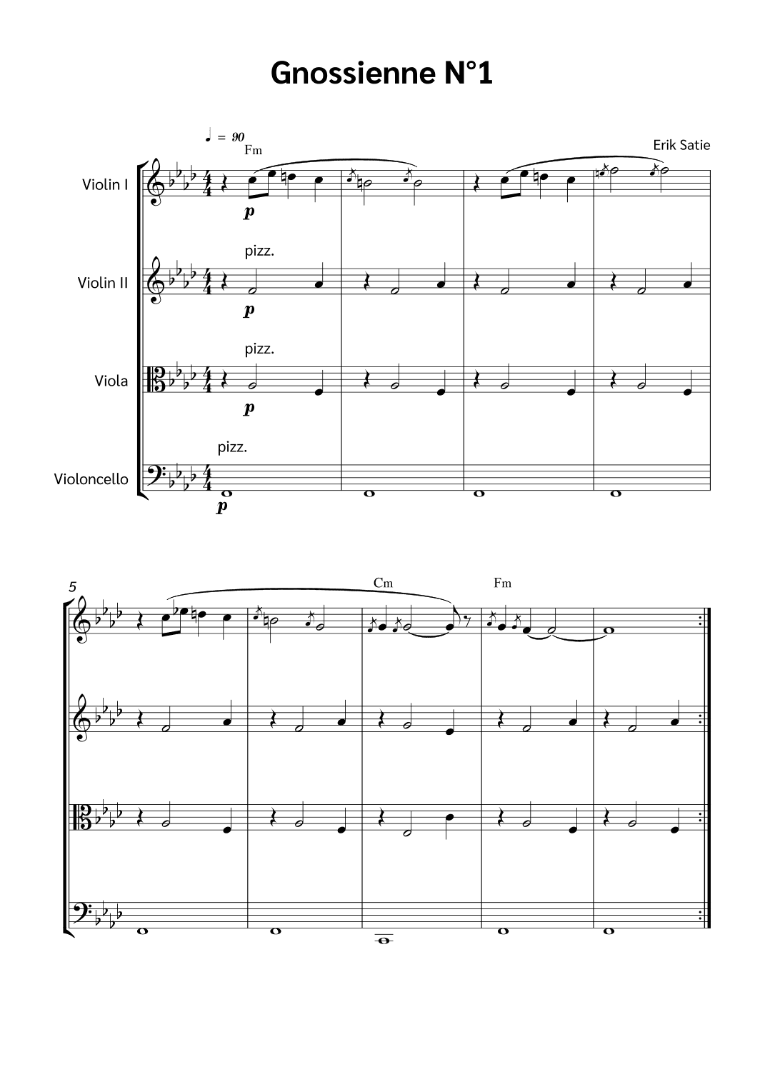 Gnossienne N°1 (arr. Jackson Spindler)