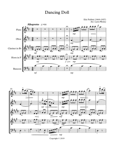 Wind Quintet: Dancing Doll (arr. Larry Wesley)