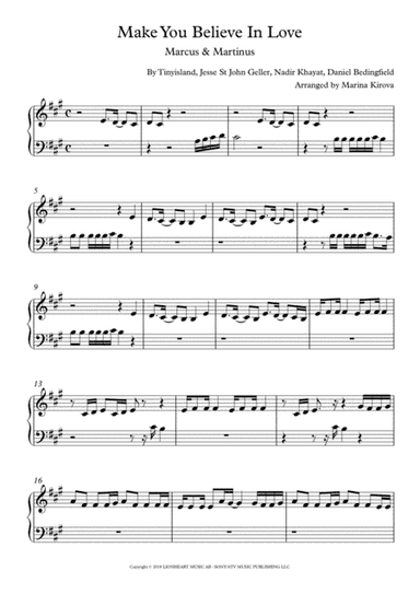 Make You Believe In Love (arr. Marina Kirova)