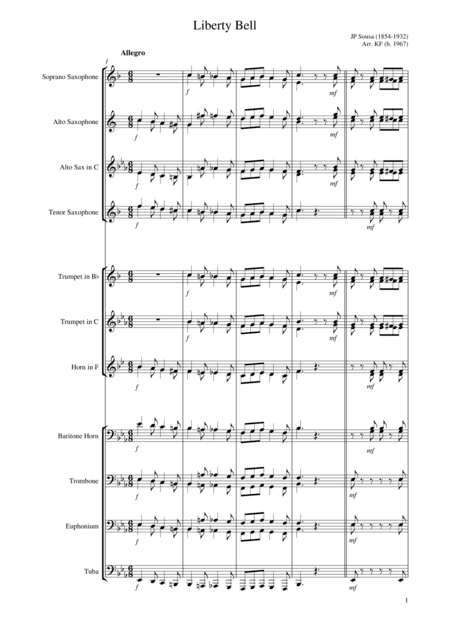 Liberty Bell (arr. K F Ackerman)