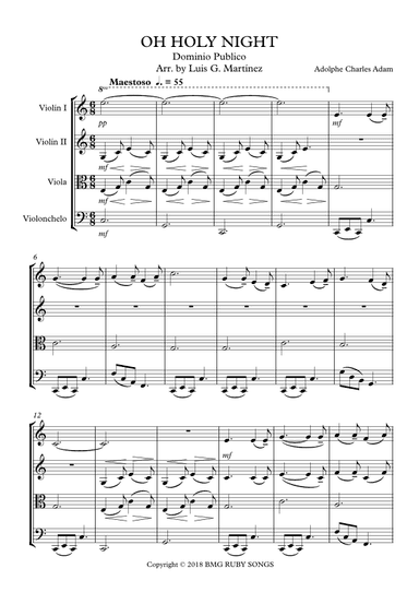 Oh Holy Night (arr. Luis Guillermo Martinez)