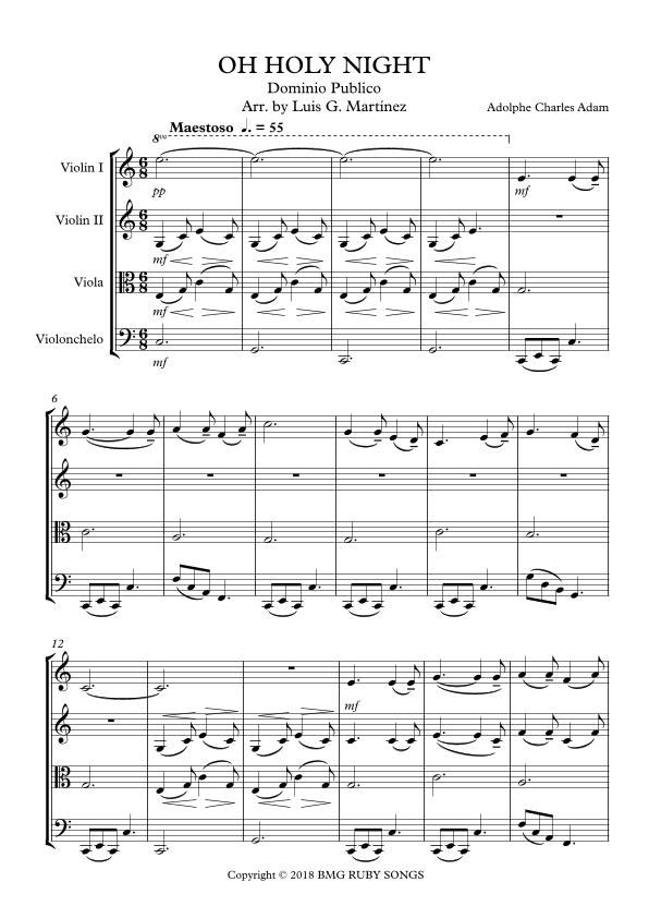 Oh Holy Night (arr. Luis Guillermo Martinez)