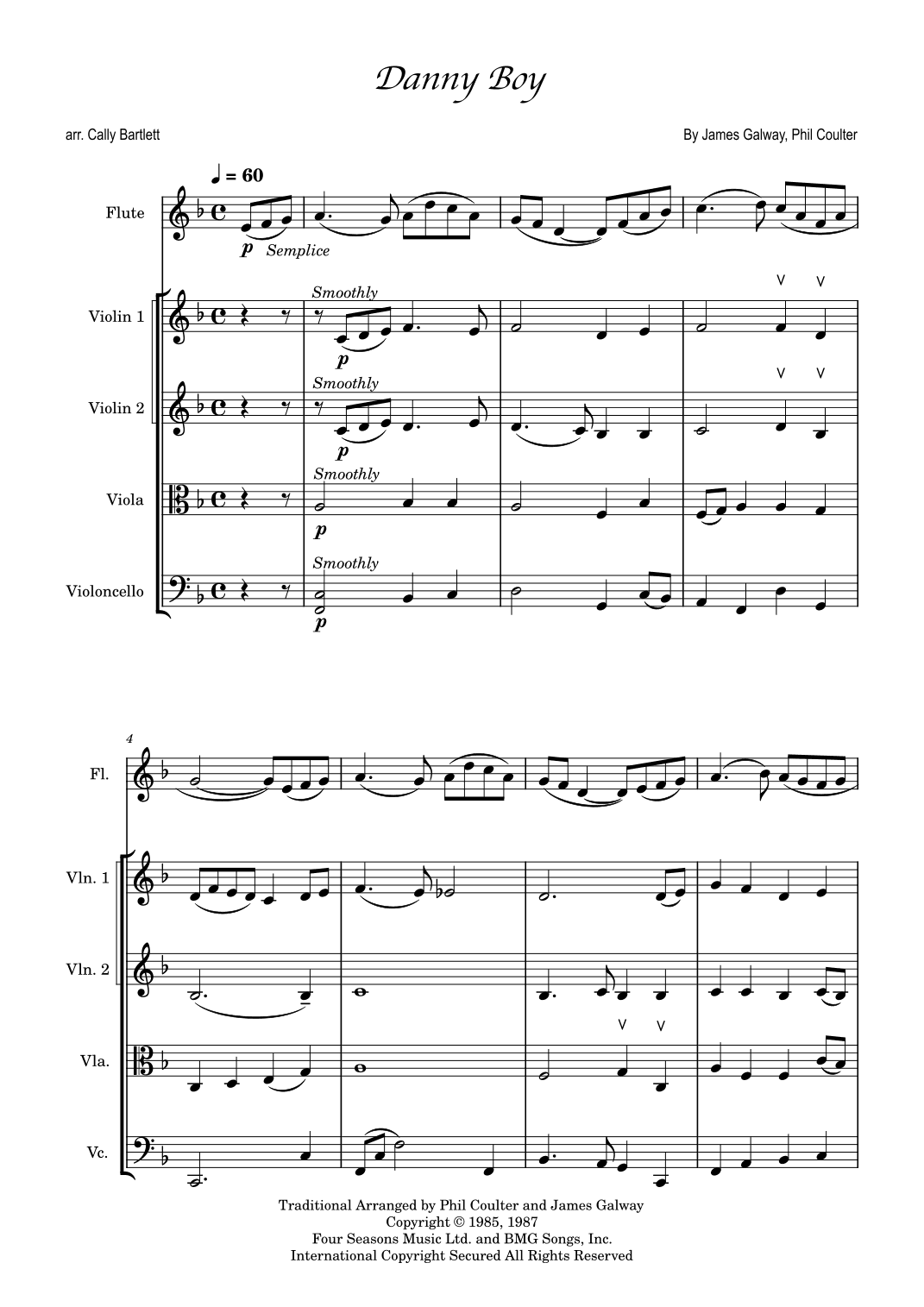Danny Boy (arr. Cally Bartlett)