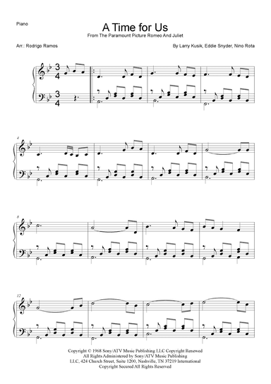 A Time For Us (love Theme) (arr. Rodrigo Ramos)