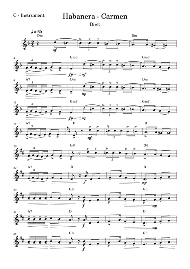 Habanera - Carmen (arr. Fabio Eduardo de Oliveira)