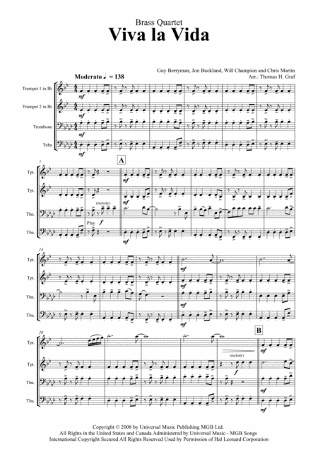 Viva La Vida (arr. Thomas H. Graf)