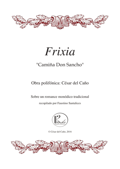 Frixia ("Camiña Don Sancho") (arr. César del Caño)