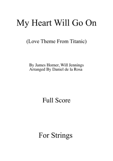 My Heart Will Go On (love Theme From 'titanic') (arr. Daniel de la Rosa Oliva)