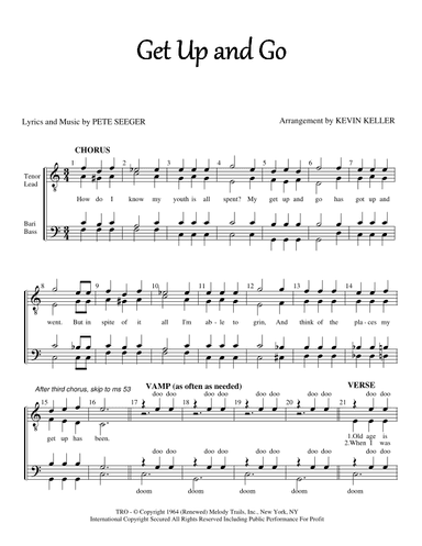 Get Up And Go (arr. Kevin Keller)