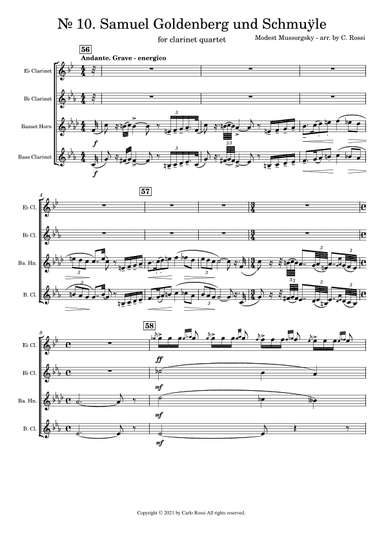 Pictures at an Exibition - Samuel Goldenberg und Schmuÿle (arr. Carlo Rossi)