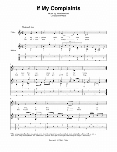 If My Complaints (arr. Mark Phillips)