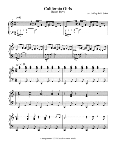 California Girls (arr. Jeffrey Reid Baker)