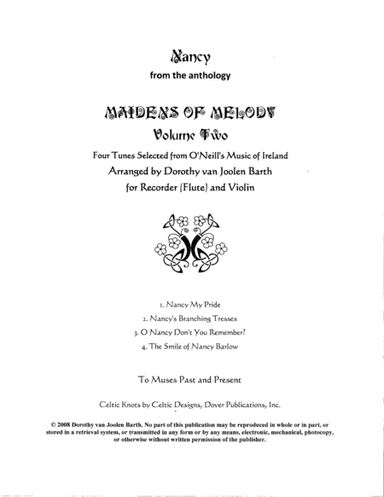 Nancy (4 Duos) (arr. Dorothy van Joolen Barth)
