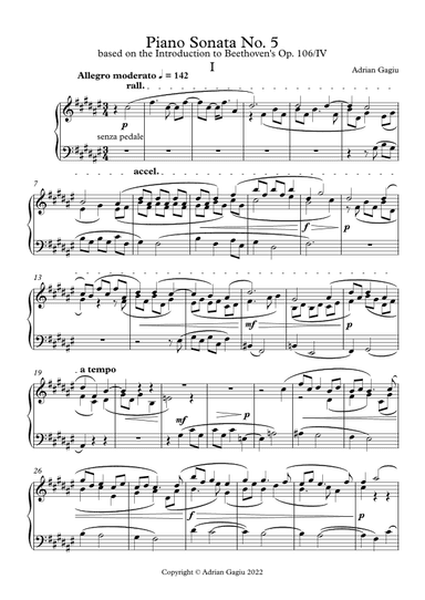 Piano Sonata No. 5, op. 81