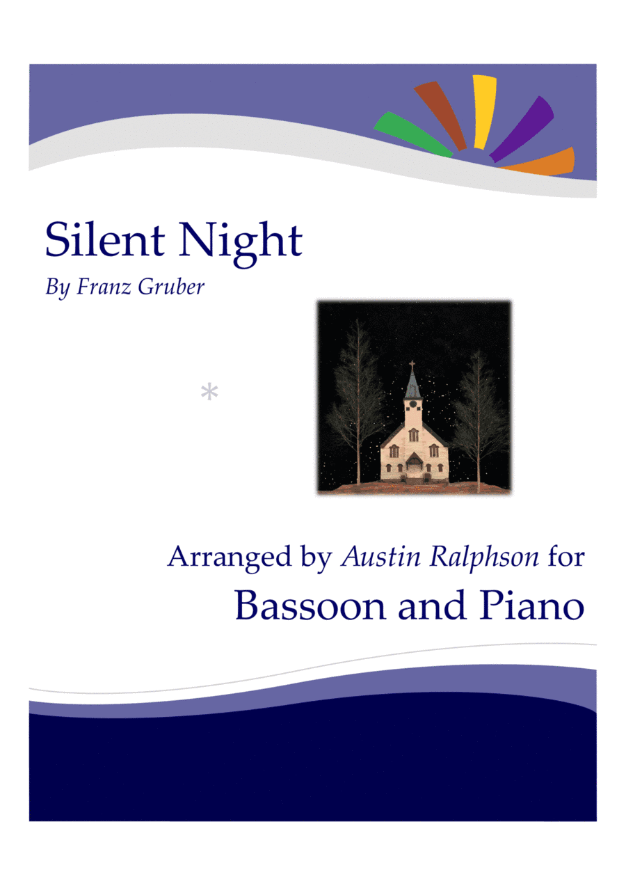 Silent Night for bassoon solo - with FREE BACKING TRACK and piano accompaniment to play along (arr. Austin Ralphson)