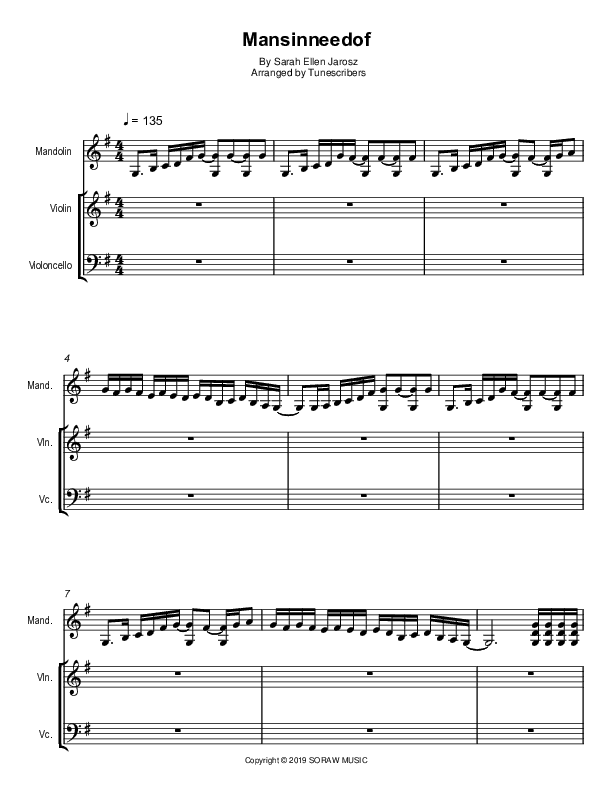 Mansinneedof (arr. Tunescribers)