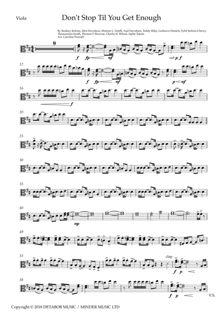 Don't Stop Til You Get Enough (arr. Caroline Pearsall)