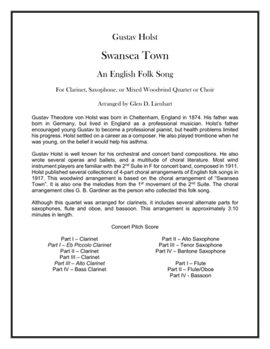 Swansea Town (arr. Glen D. Lienhart)