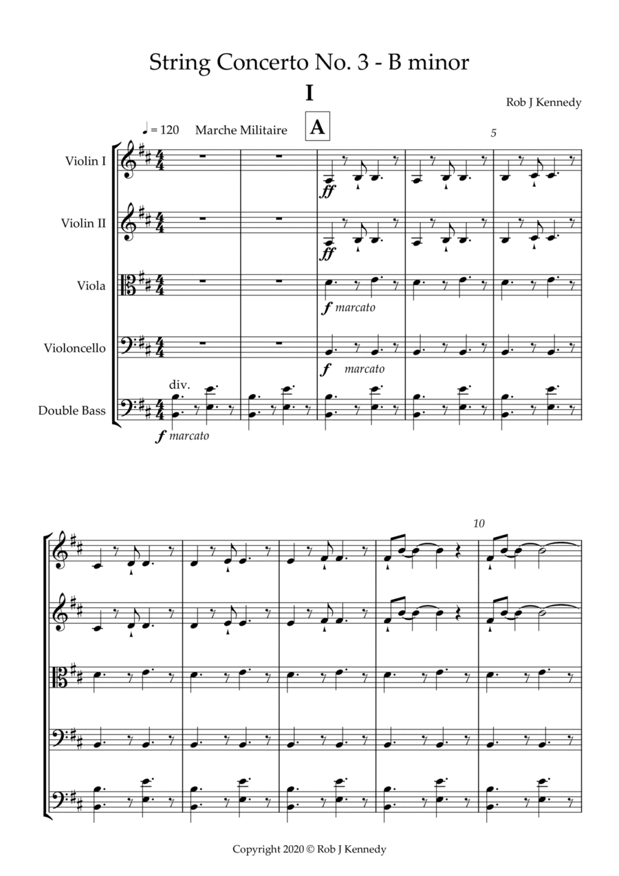 String Concerto No.3 - 1st movement - Bb minor