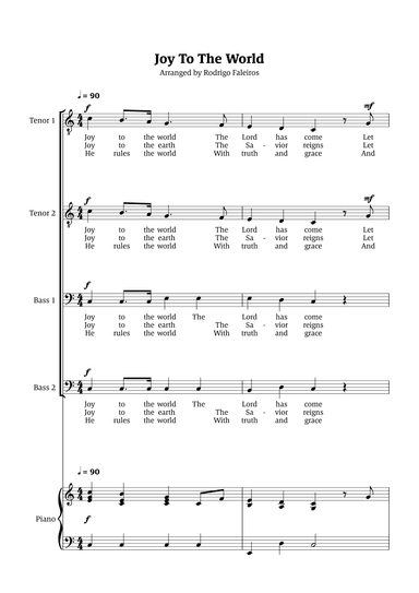 Joy To The World (arr. Rodrigo Faleiros)