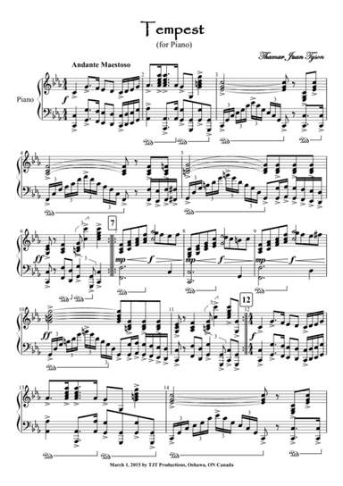 Tempest for Piano