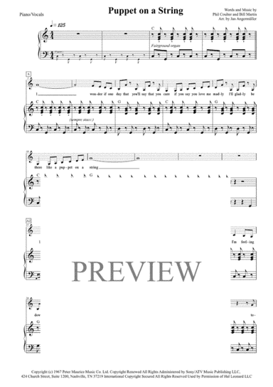 Puppet On A String (arr. Jan Angermüller)