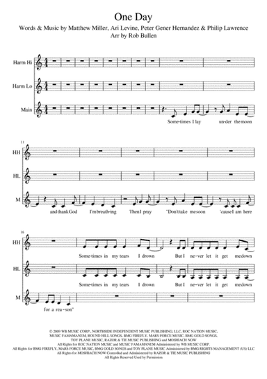 One Day (arr. Rob Bullen)
