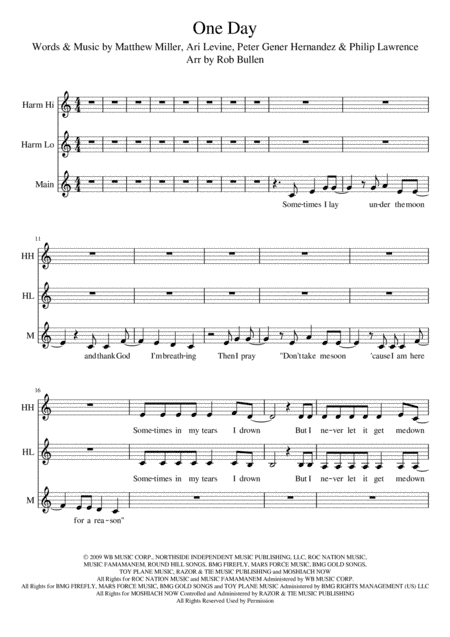 One Day (arr. Rob Bullen)