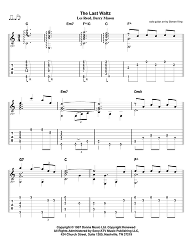 The Last Waltz (arr. Steven King)