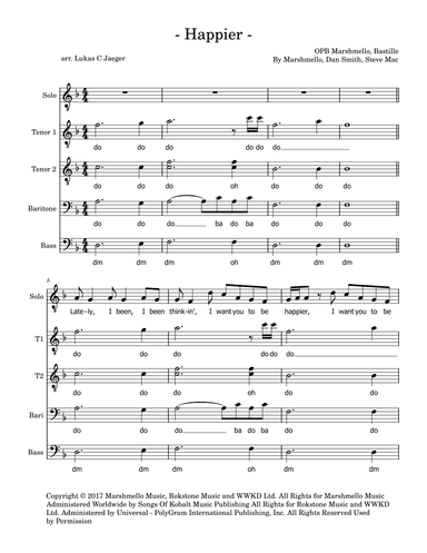Happier (arr. Lukas C Jaeger)