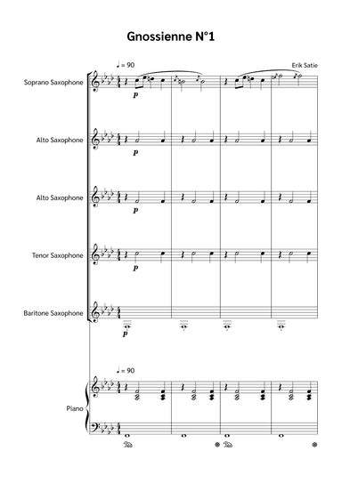 Gnossienne N°1 (arr. Jackson Spindler)