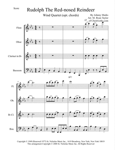 Rudolph The Red-nosed Reindeer (arr. M. Ryan Taylor)