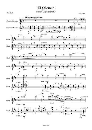 El Silencio (arr. Zellev)