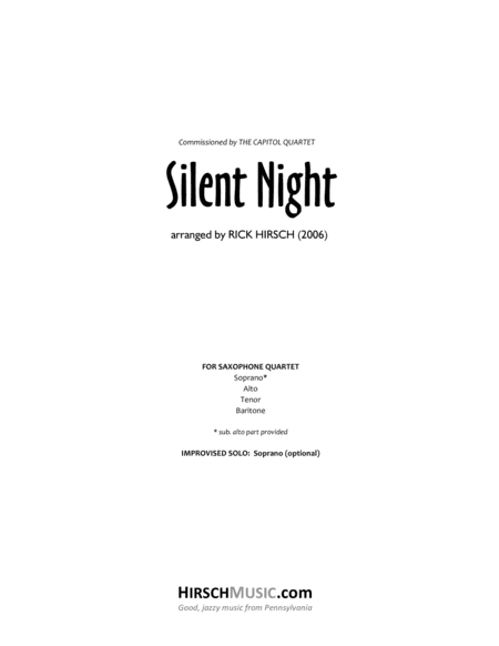 Silent Night (arr. Rick Hirsch)