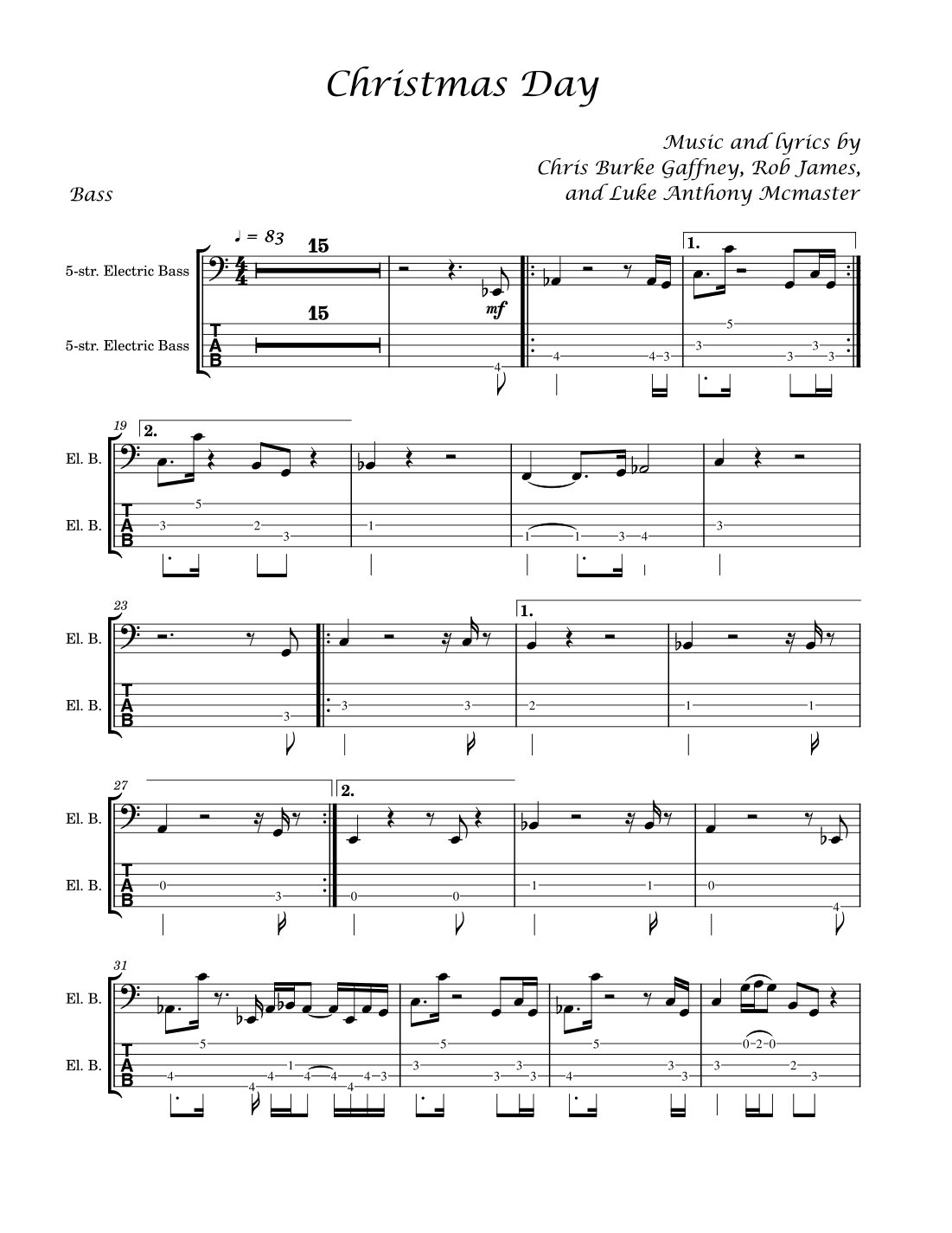 Christmas Day (arr. David Lartey)