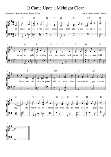 It Came Upon a Midnight Clear (arr. Cynthia Marie Dillard)