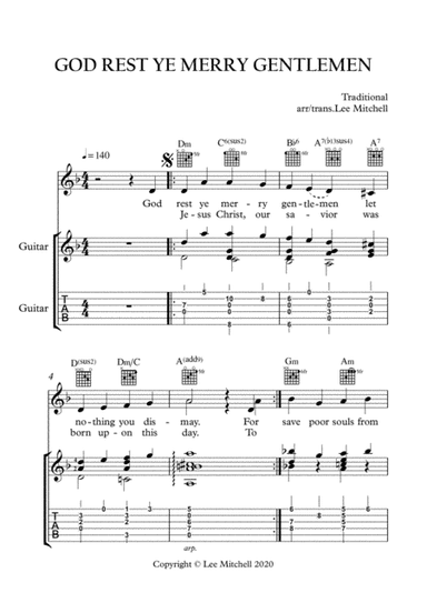GOD REST YE MERRY GENTLEMEN (arr. Lee Mitchell)