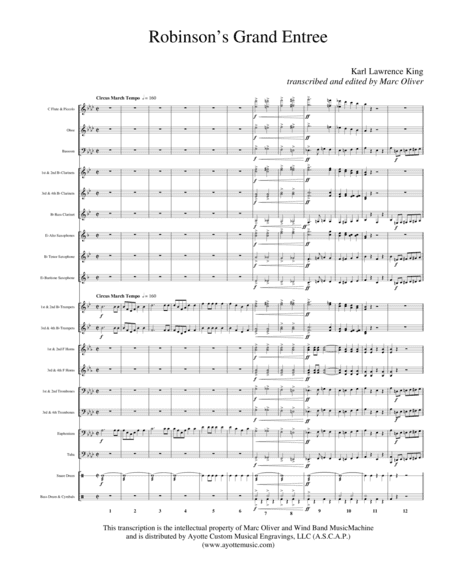 Robinson's Grand Entree (arr. Marc Oliver)