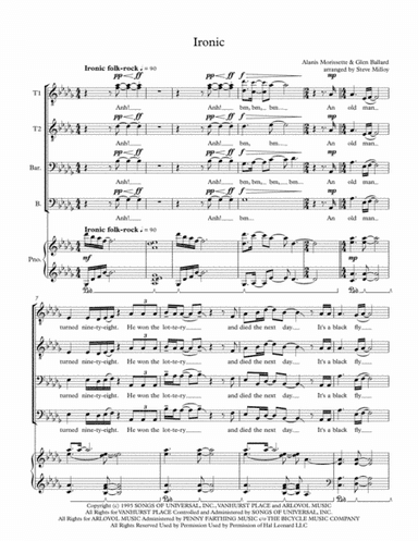 Ironic (arr. Steve Milloy)