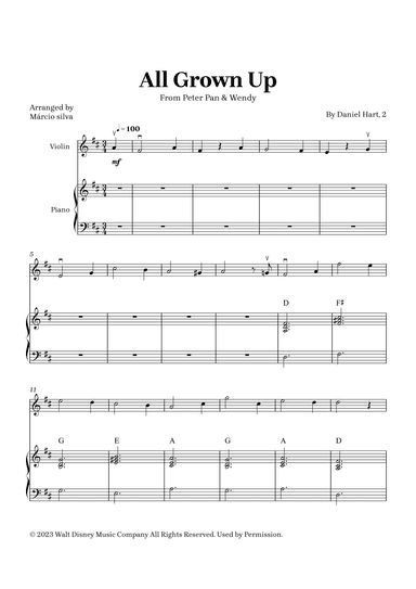 All Grown Up (arr. Márcio Silva)