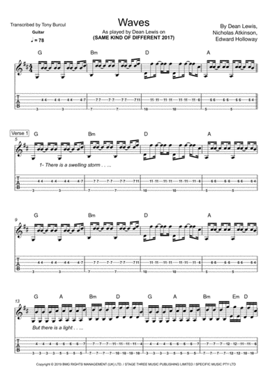 Waves (arr. Tony Burcul)