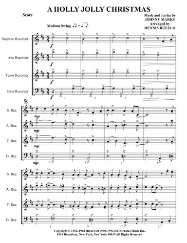 A Holly Jolly Christmas (arr. Dennis Ruello)