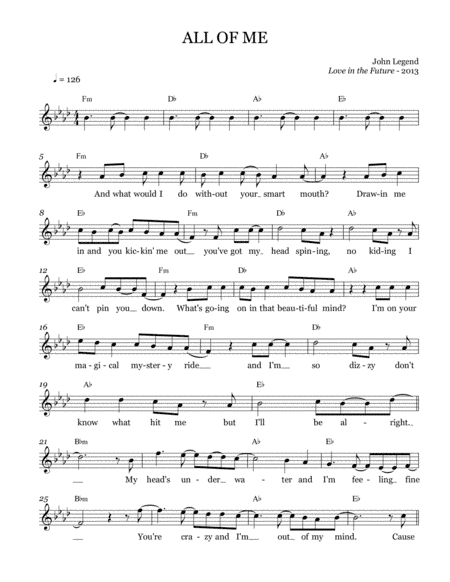 All Of Me (arr. Brock Chart)