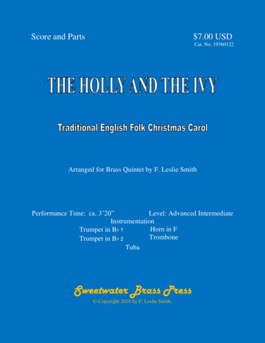 The Holly and the Ivy (arr. F. Leslie Smith)