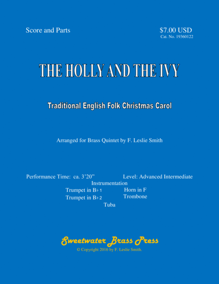 The Holly and the Ivy (arr. F. Leslie Smith)