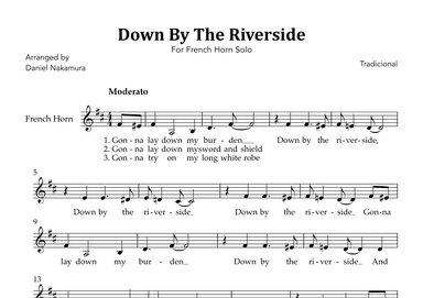 Down By The Riverside (For French Horn) (arr. Daniel Nakamura)