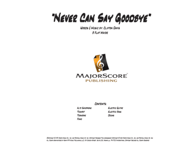 Never Can Say Goodbye (arr. MAJOR SCORE PUBLISHING TM.)